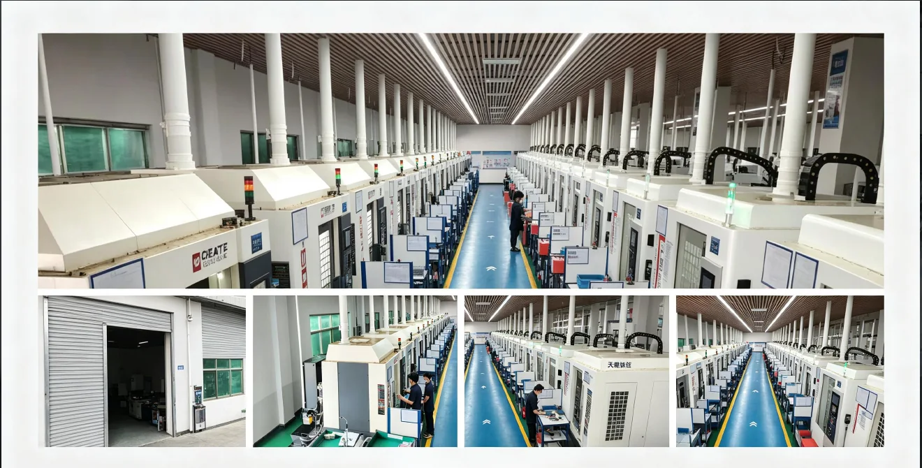 Hongfeng Precision CNC machining workshop in Dongguan China